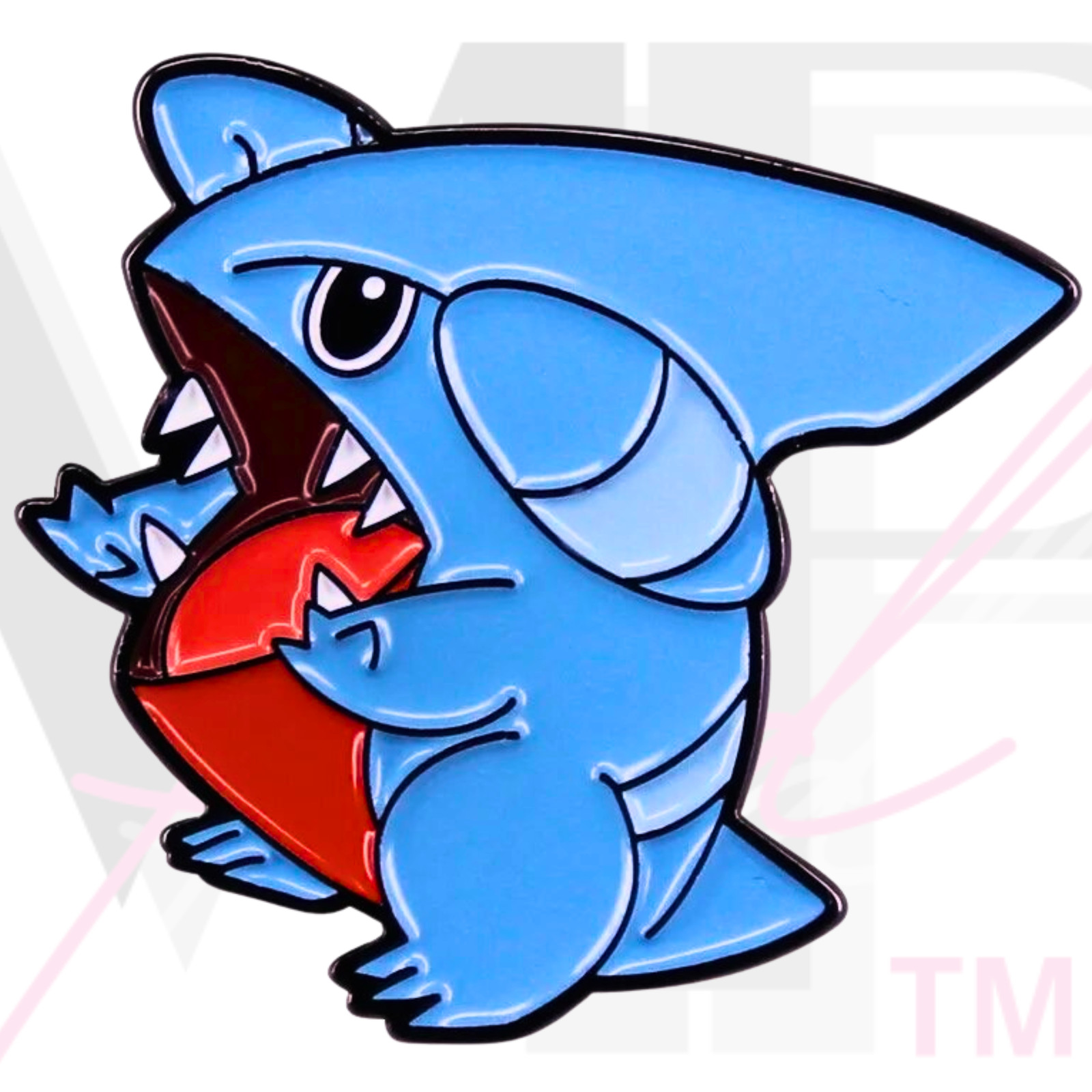 Pokemon Soft Enamel Pin Lapel Collectible Black Rubber Clutch DUALING GIBLE