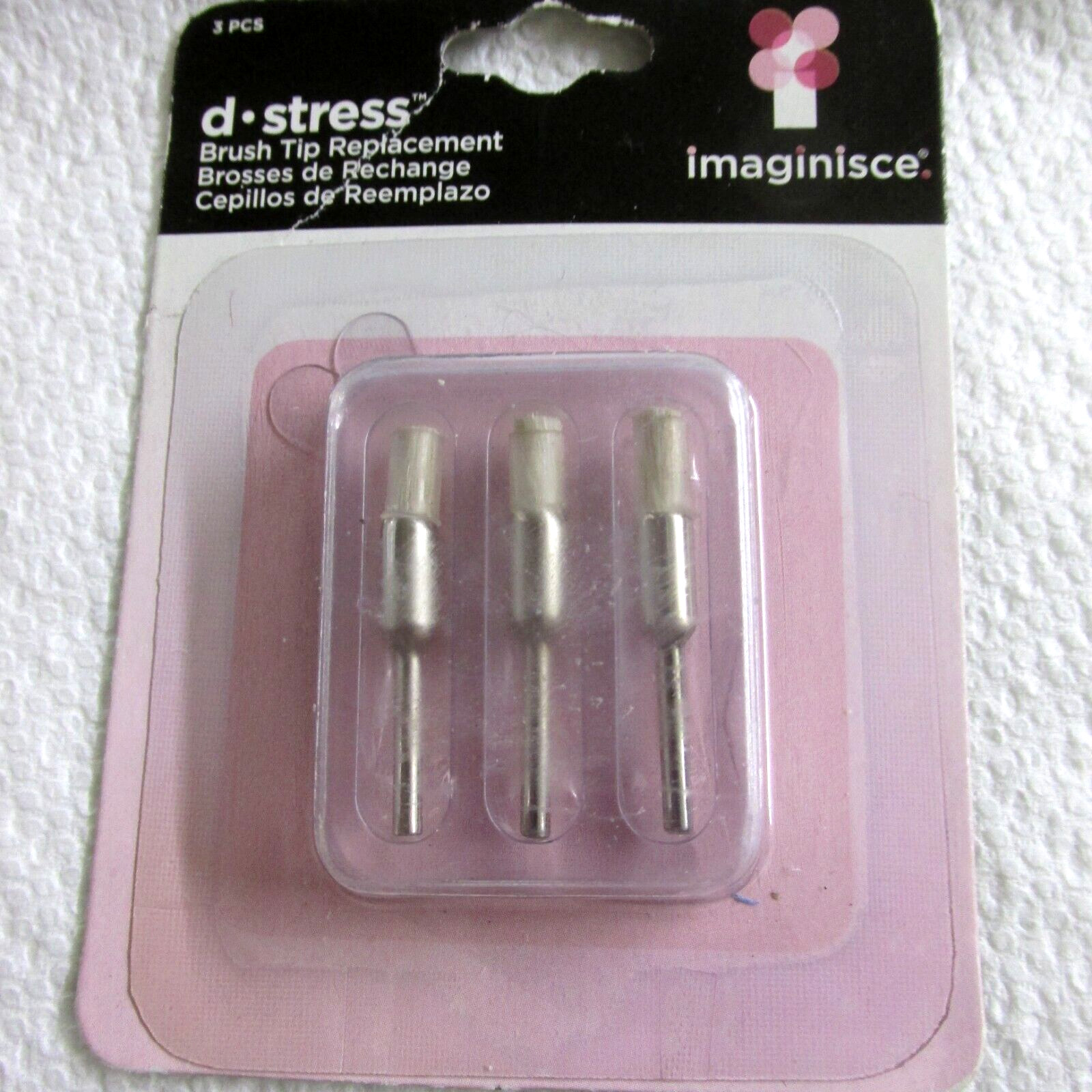 Imaginisce D Stress Brush Tip Replacemt 3 Pack Craft Scrapbook Card Making