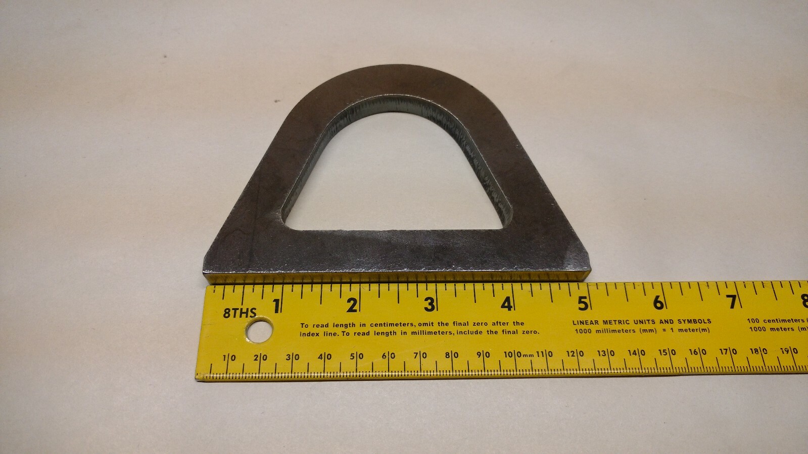 3/8" WELD ON LIFTING EYE - D-RING - SHACKLE MOUNT - TRAILER TIE DOWN - TOW STRAP