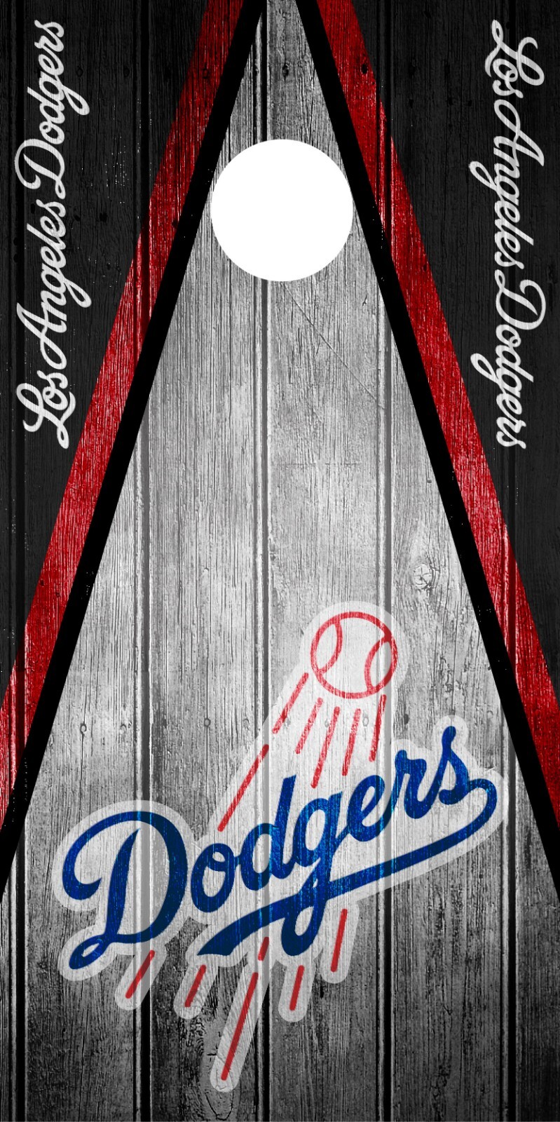 SINGLE Los Angeles Dodgers Cornhole Wrap Skin Game Board Decal Vinyl DT114