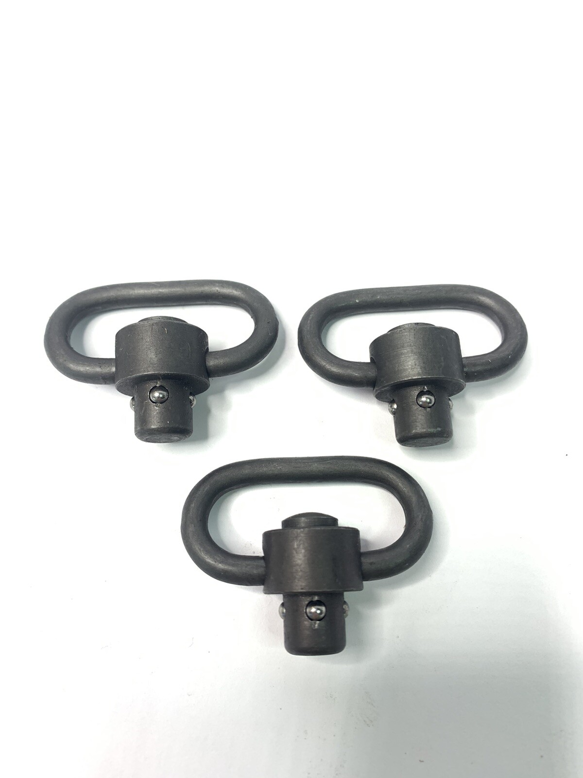QTY-3! QD Sling Swivel 1.25 inch D Ring Quick Release Push Button Attachment 3/8