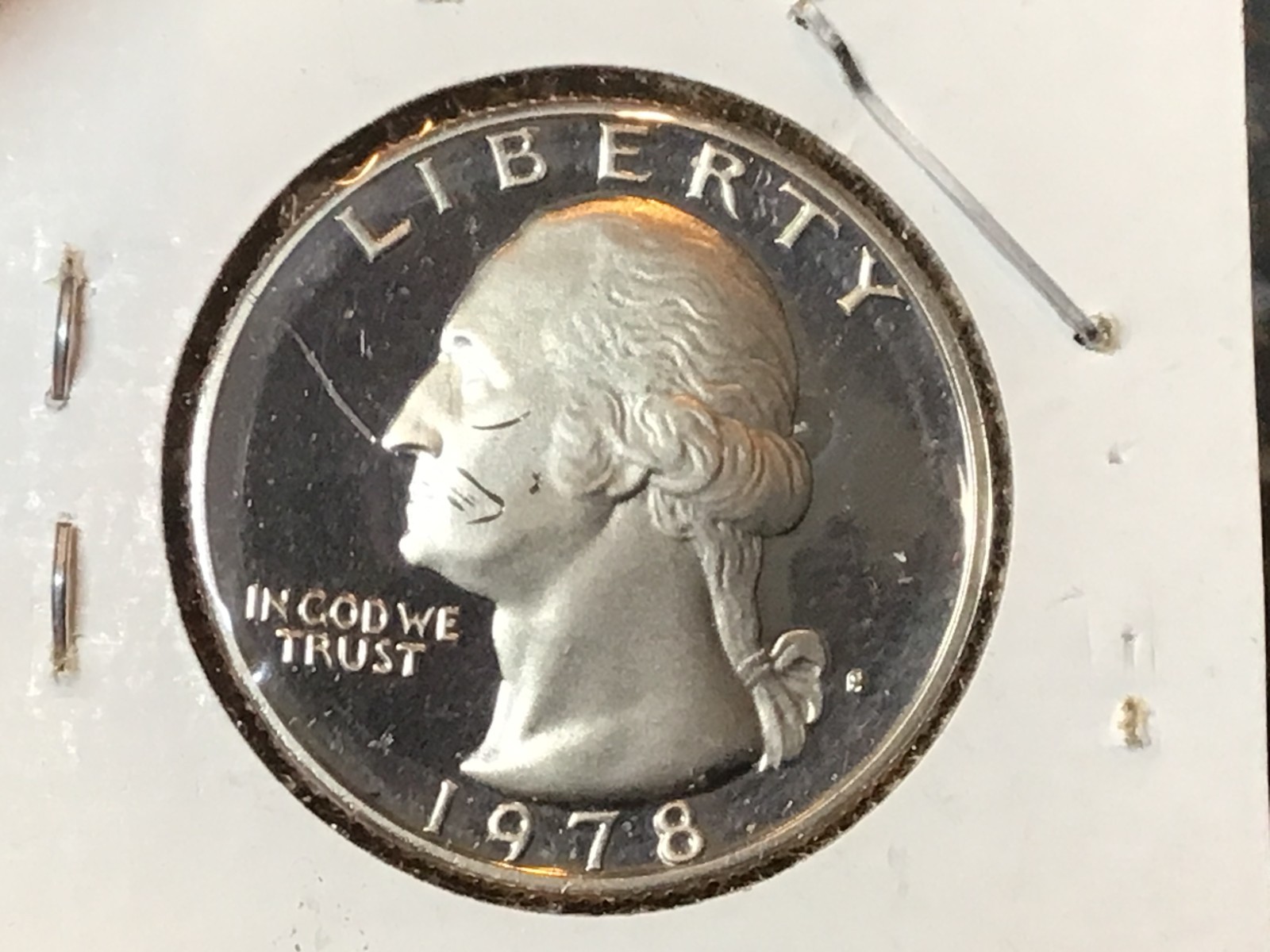 1978-S Proof Washington Quarter. From US Proof Set, Impaired, Fills a hole!