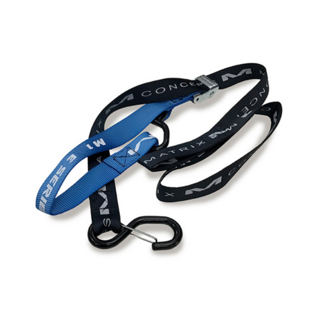 Matrix Concepts E Series 1.0 1" Tie Down Set of 2 Pair Blue Bike Motorcycle ATV