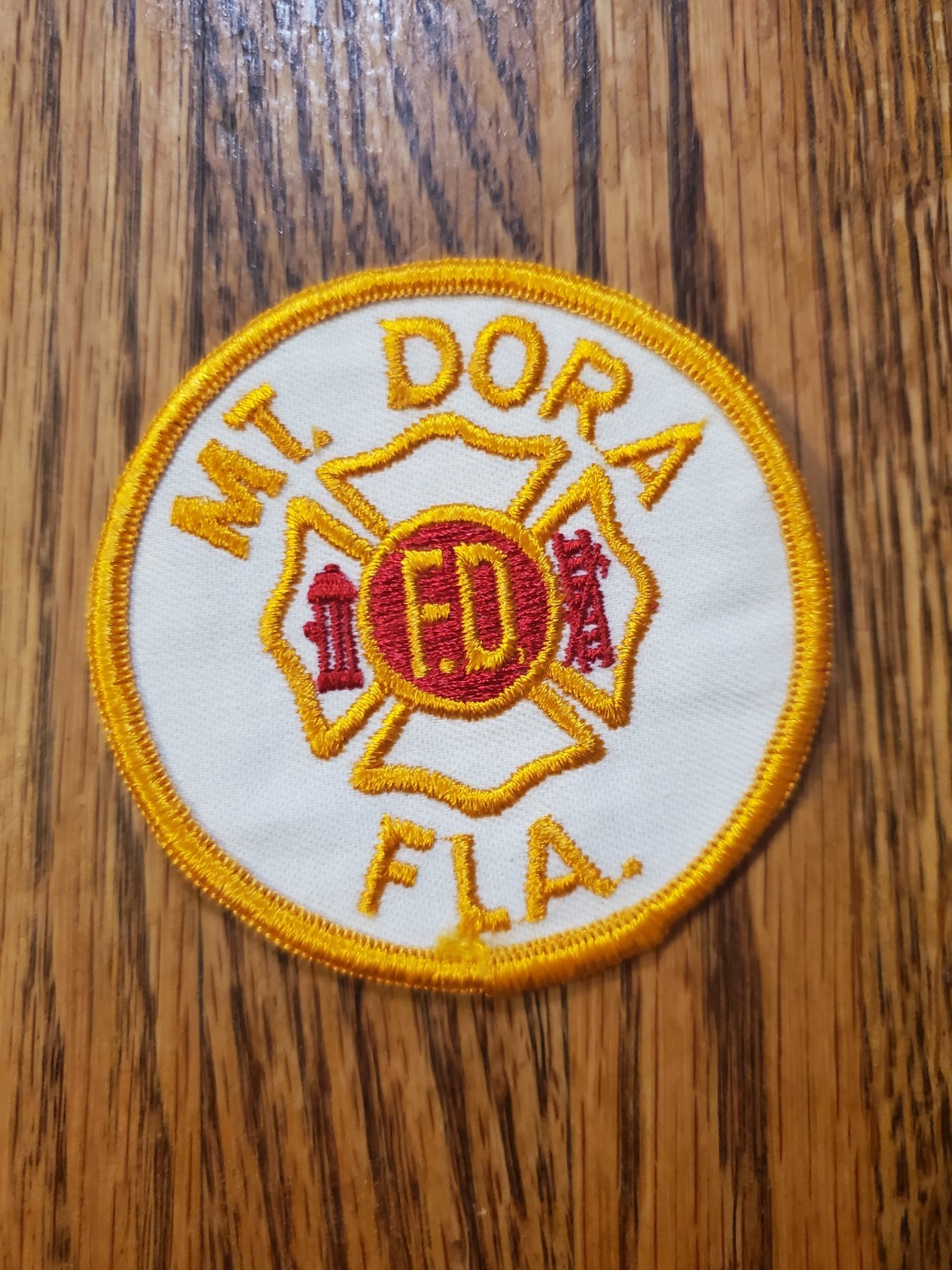 Vintage Mount Dora Fire Department patch, FLORIDA
