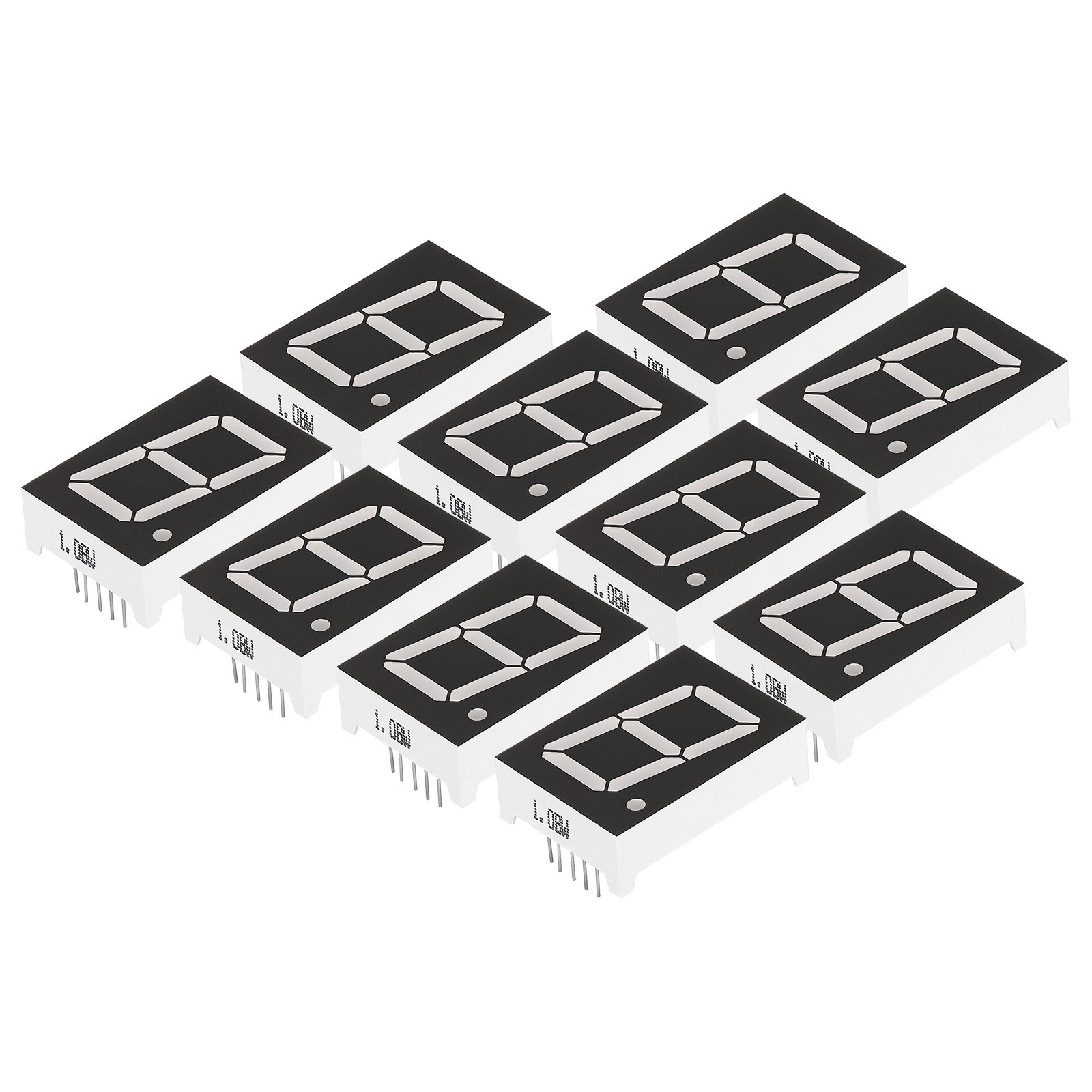10Pcs 10Pin 0.9"x1.3"x0.4" Common Anode 3.3V LED Display Digital Tube White