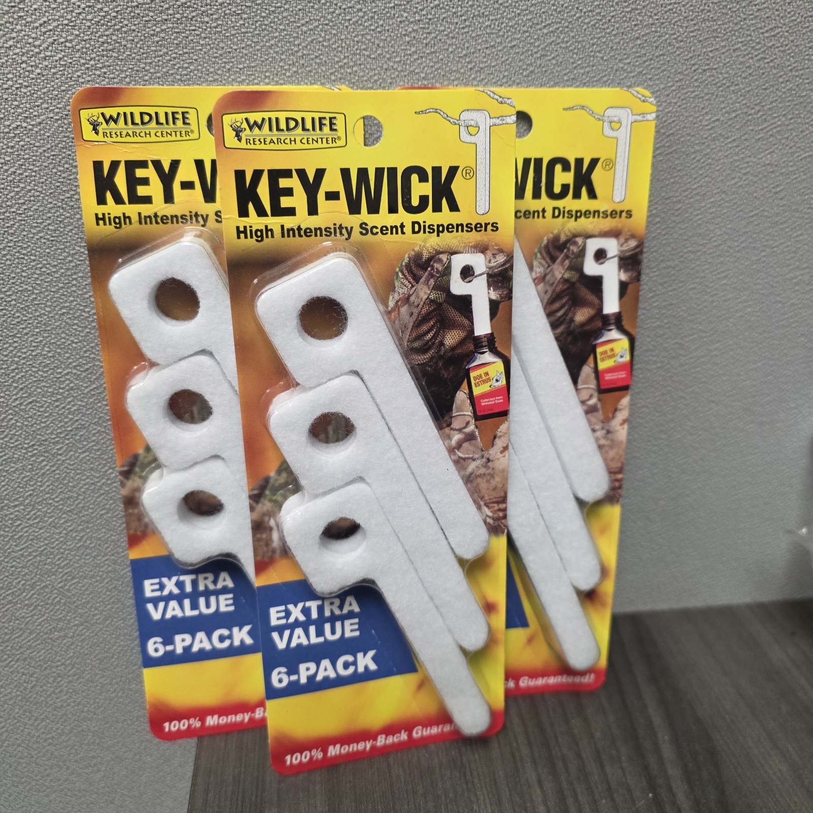 Wildlife Research Key Wick Scent Absorbing Wick 6 Pieces Per Pack 3 Packs TTL 18