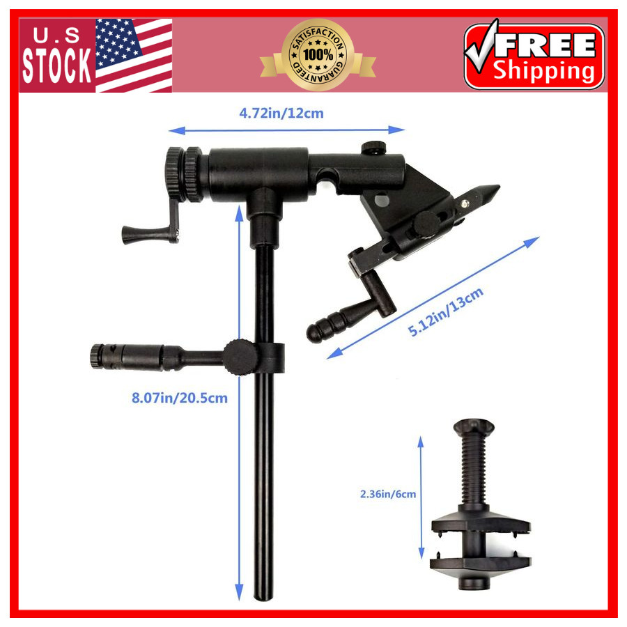 Riverruns II Rotary Fly Tying Vise, 360° Rotation, Ultra-Light & Precise