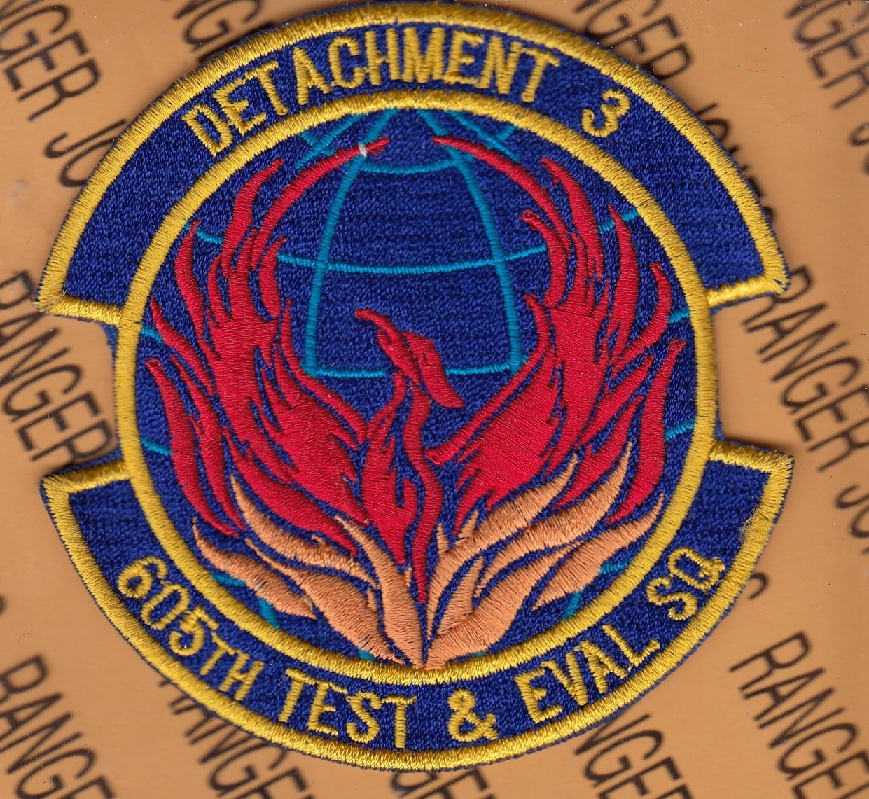 USAF Air Force Det 3 605th Test & Evaluation Sq TES ~3.75" patch c/e B