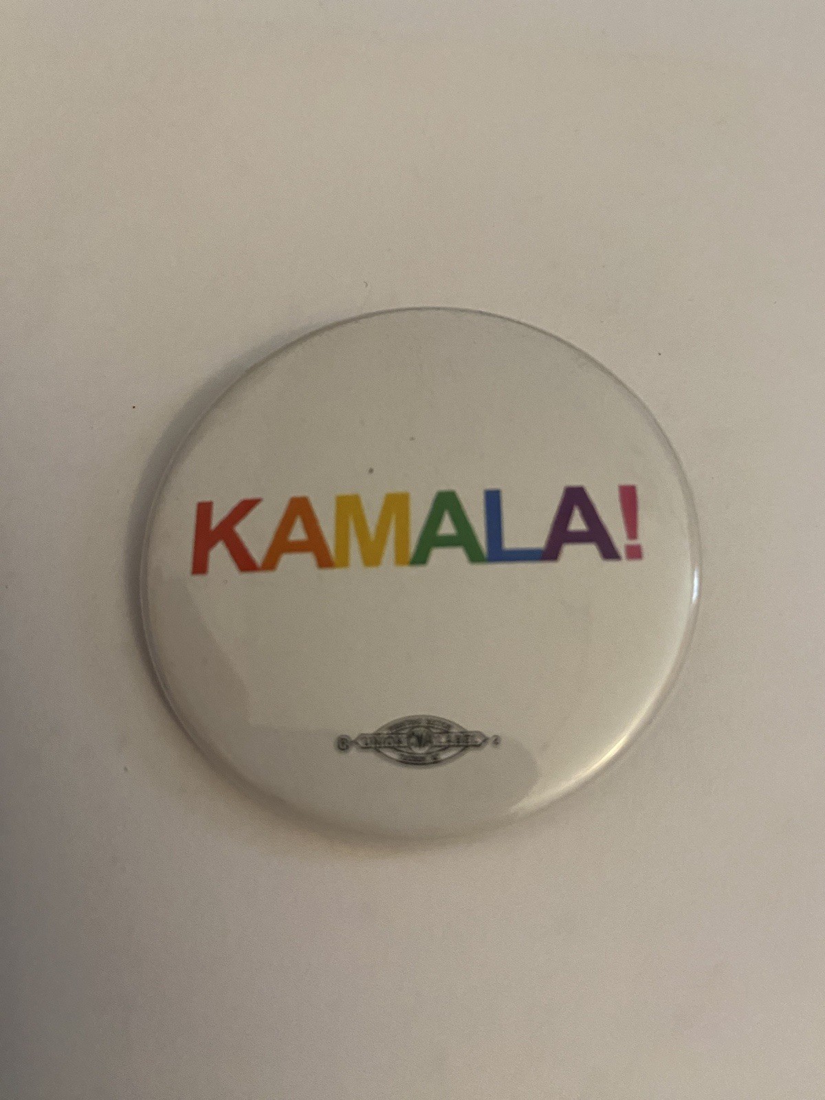 Kamala! Rainbow Pin Back Button P172