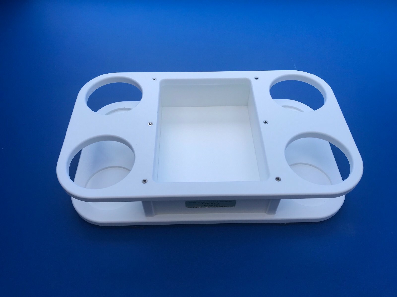 Marine Boat 4 Cup Holder Cupholder & Large Storage Box Starboard ST