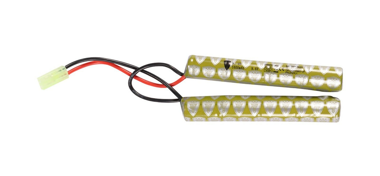 Elite Force NiMH Airsoft Battery 9.6v 1600mAh Num Chuck style Mini Tamiya NEW