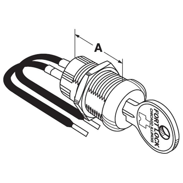 Compx Fort SW2-3118AD KD Maintained Key Switch (List 25.34)