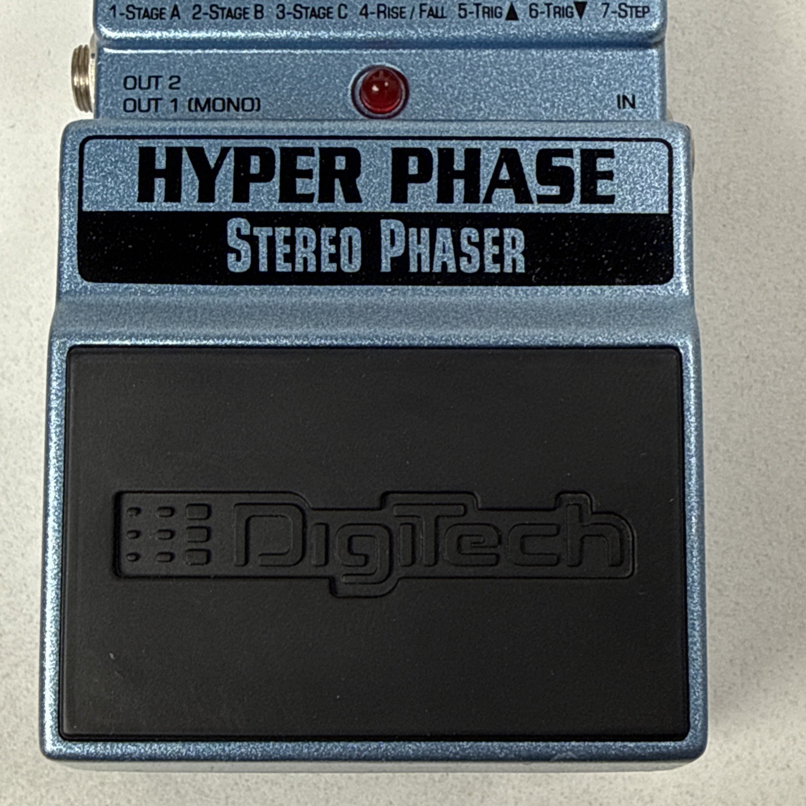 DigiTech X-Series Hyper Phase Stereo Phaser Guitar Pedal Working -Adhesive READ