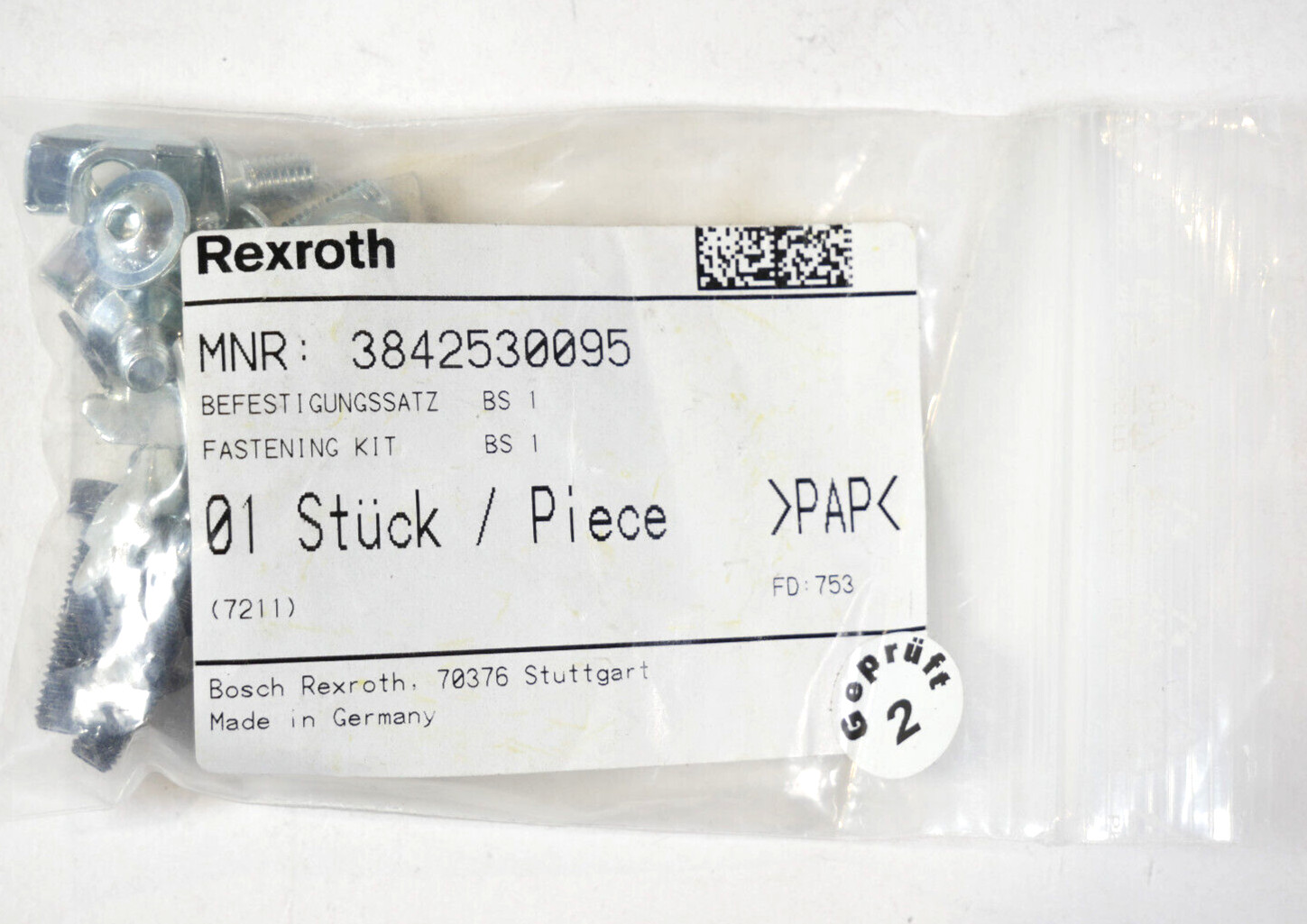 Rexroth mounting kit/fastening kit BS I (3842530095)
