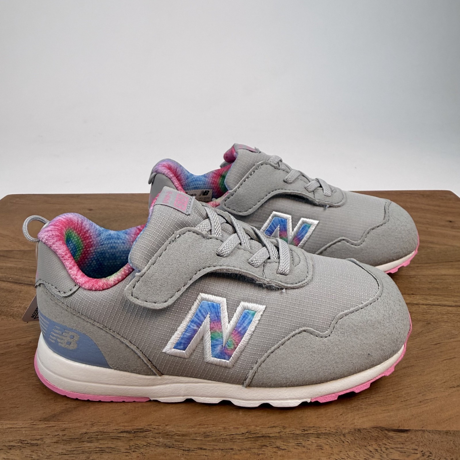 New Little Kids New Balance 515 New-B Hook & Loop Gray Casual Sneakers Size 9 C