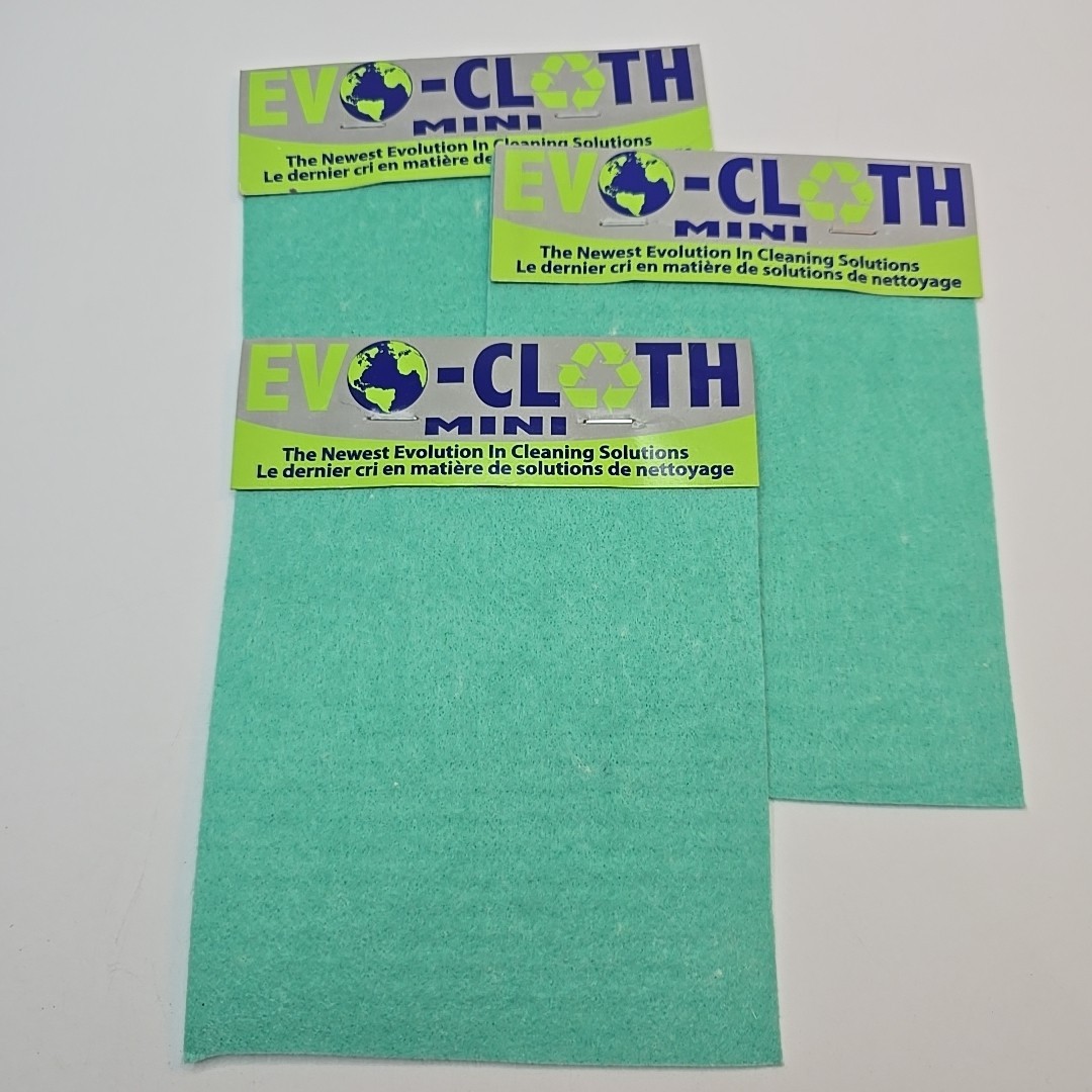 Evo-Cloth Mini Cleaning Solution Super Absorbent Reusable Eco-Friendly Pack Lot