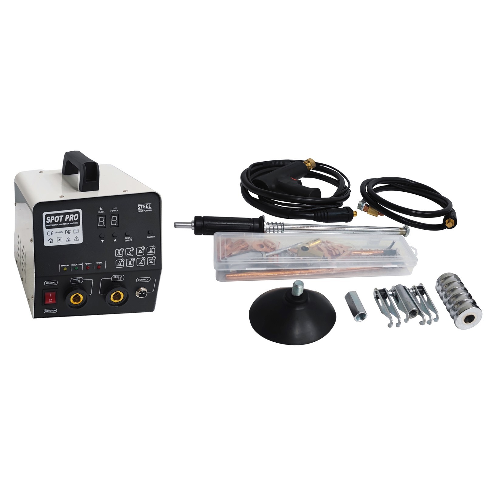 Steel Dent Pulling Machine 110V Car Body Dent Straightening Puller 3000W