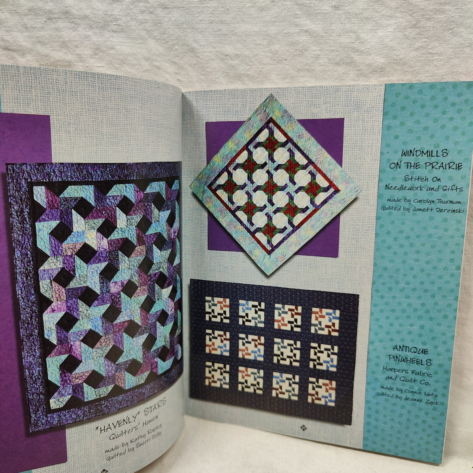 Kansan City Scrapbook Quilt Pattern Book Atkinson Designs 2002 Vintage