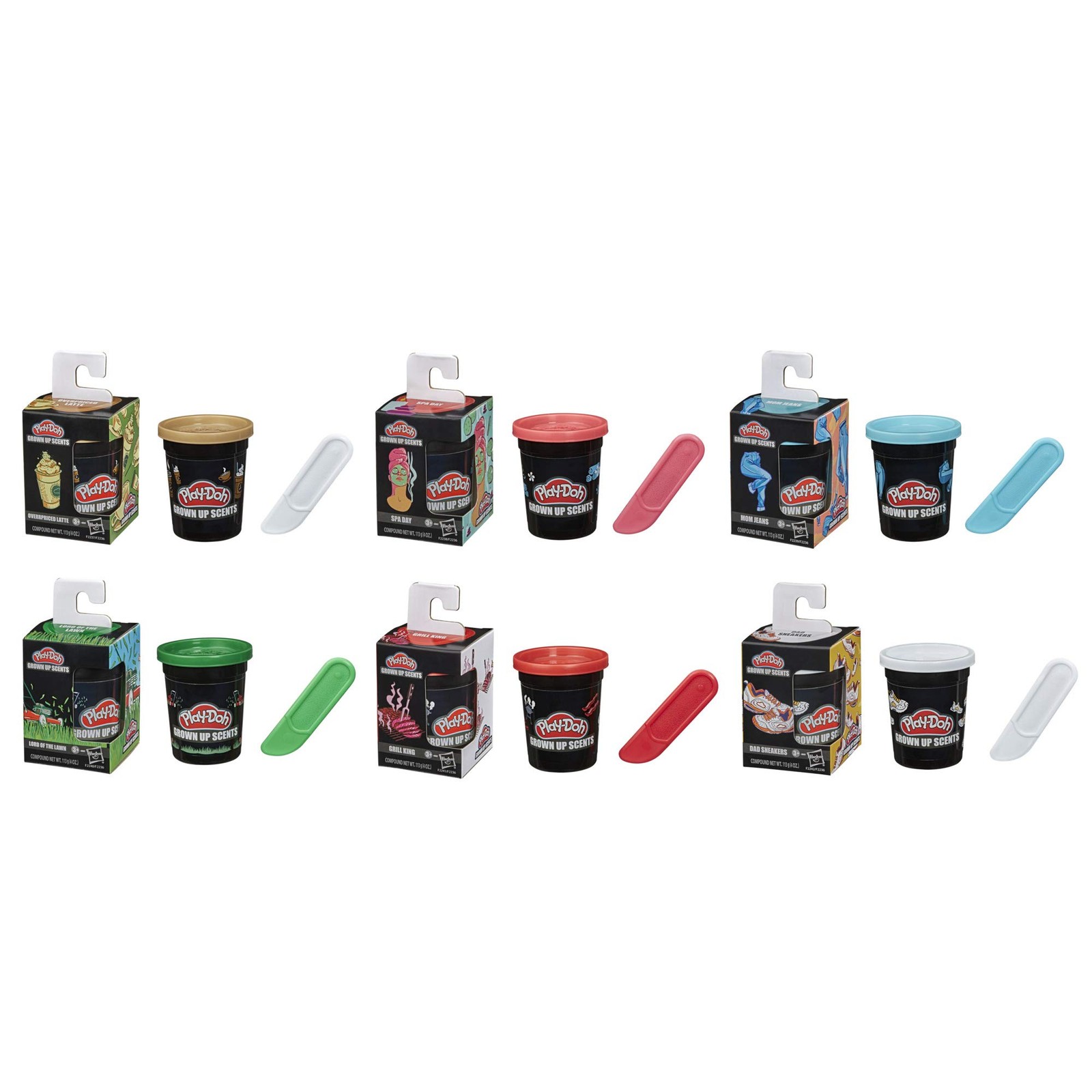 Play-Doh Grown Up Scents Multipack of Assorted,Assorted Colors,Brown,Green