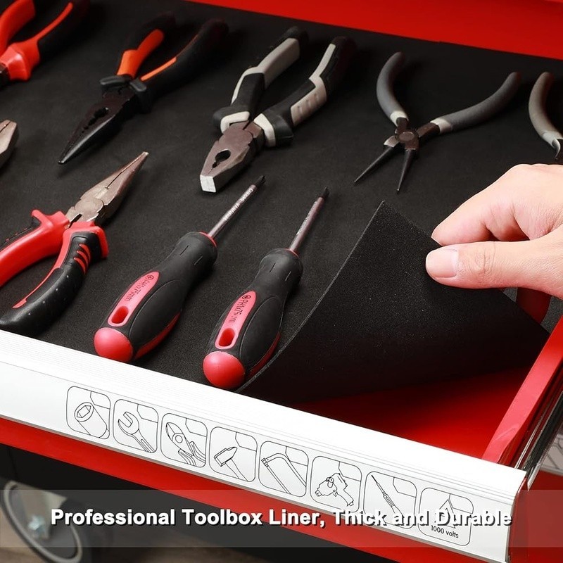 Toolbox Liner Non-Slip Washable Customizable EVA Protective Cushions Tools New