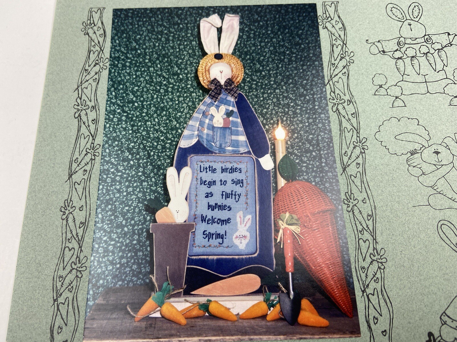 X Appeal Fluffy Bunny Counted Cross Stitch Pattern