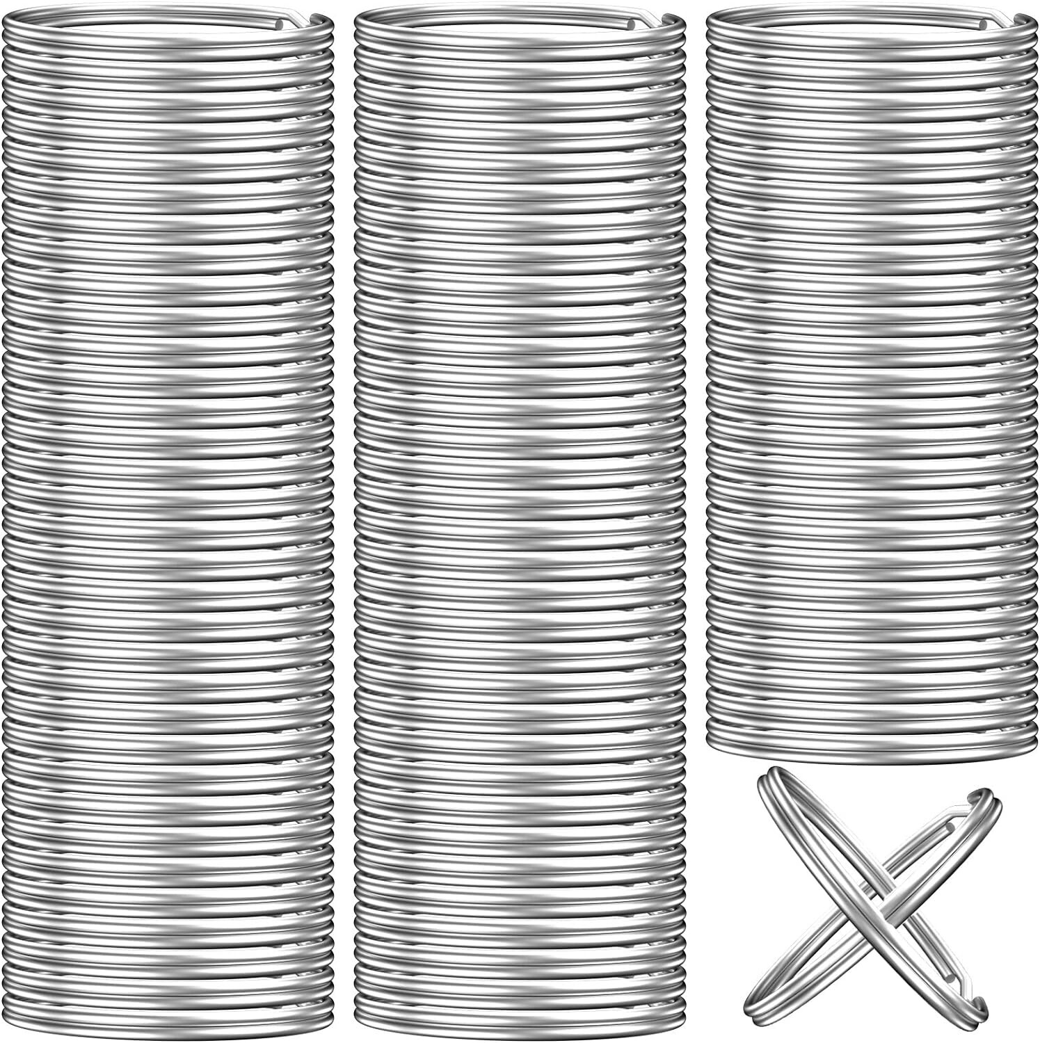 200PCS Key Rings Bulk Split Key Rings Keychain Rings and Crafts 1 Inch (25Mm)
