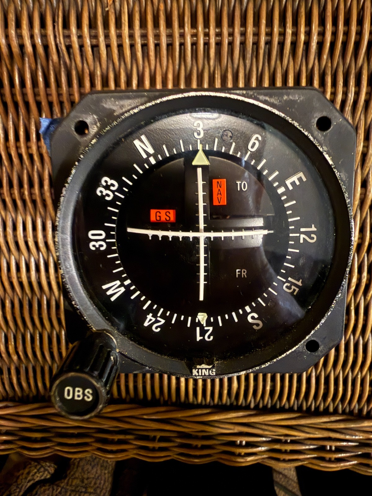 Bendix King KI 206 VOR/LOC/GS Indicator 066-3034-04 Bench Tested