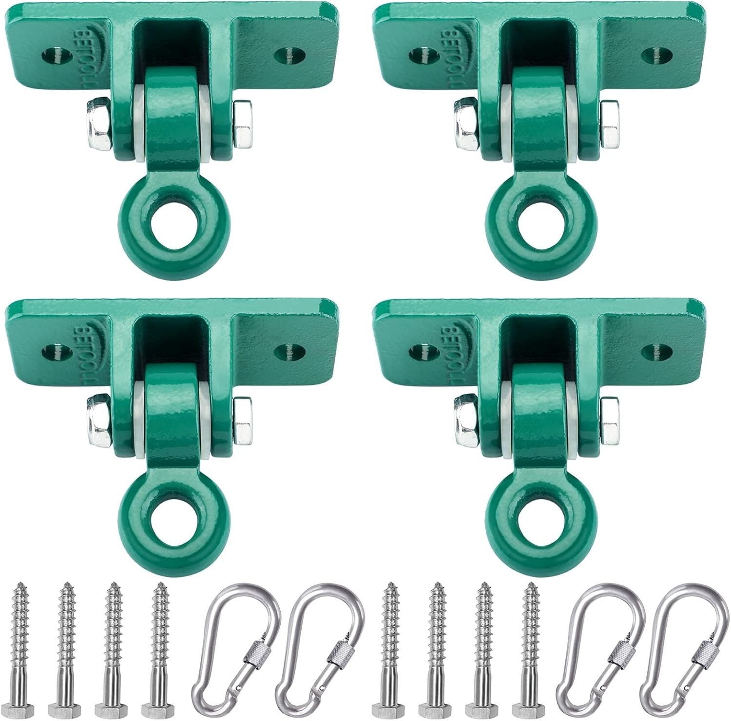 Heavy Duty Swing Hanger Set 10000 lb Capacity for Indoor Outdoor Playground 4pk