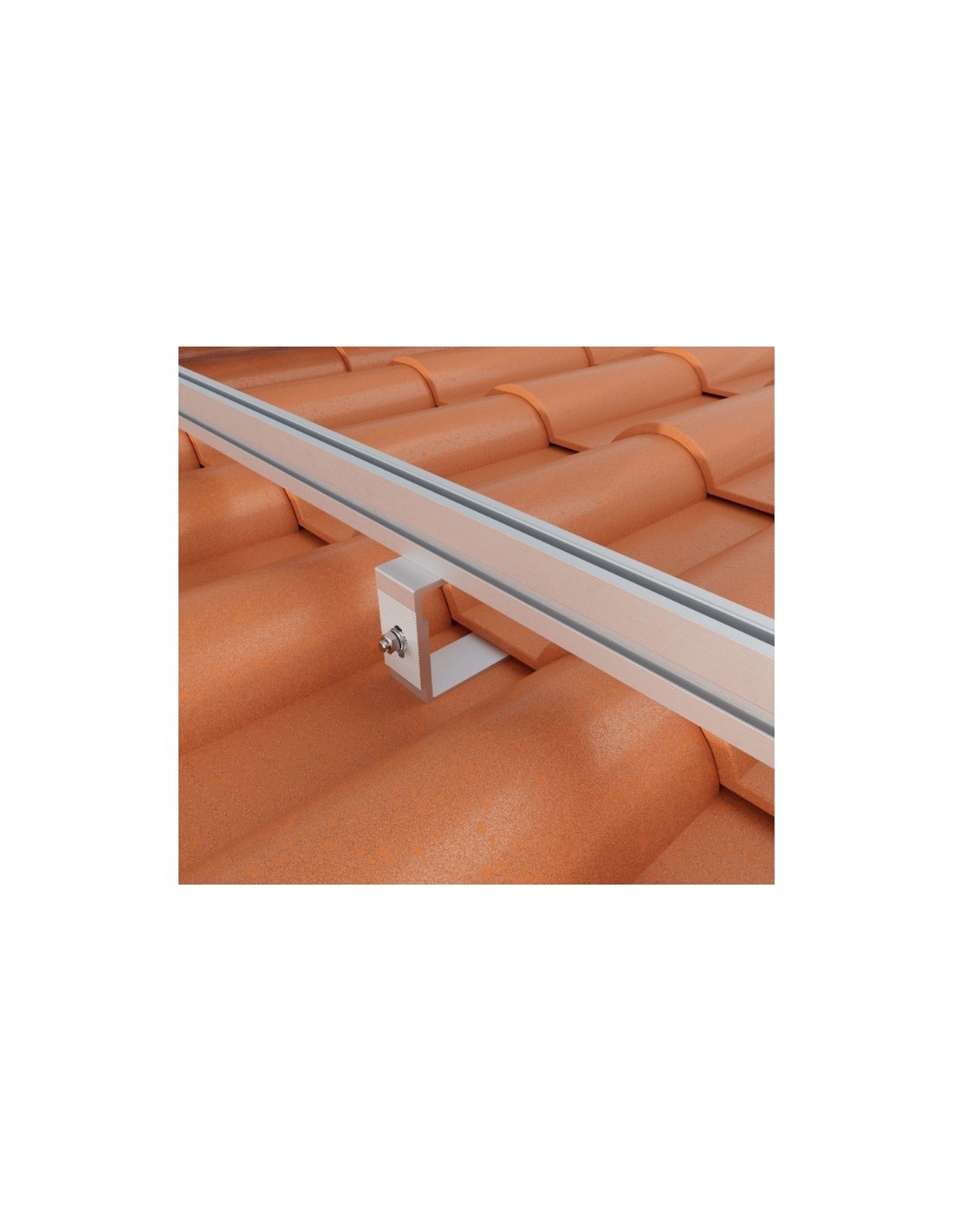 Flat Support With Tile Saver Bracket For Roof With Tiles - Fixing System