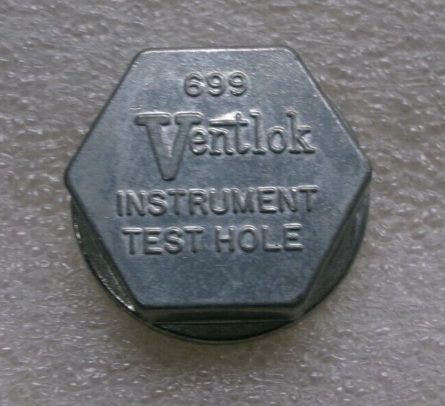 Ventlok Instrument Test Hole Cap 699 NON-Threaded  #721R