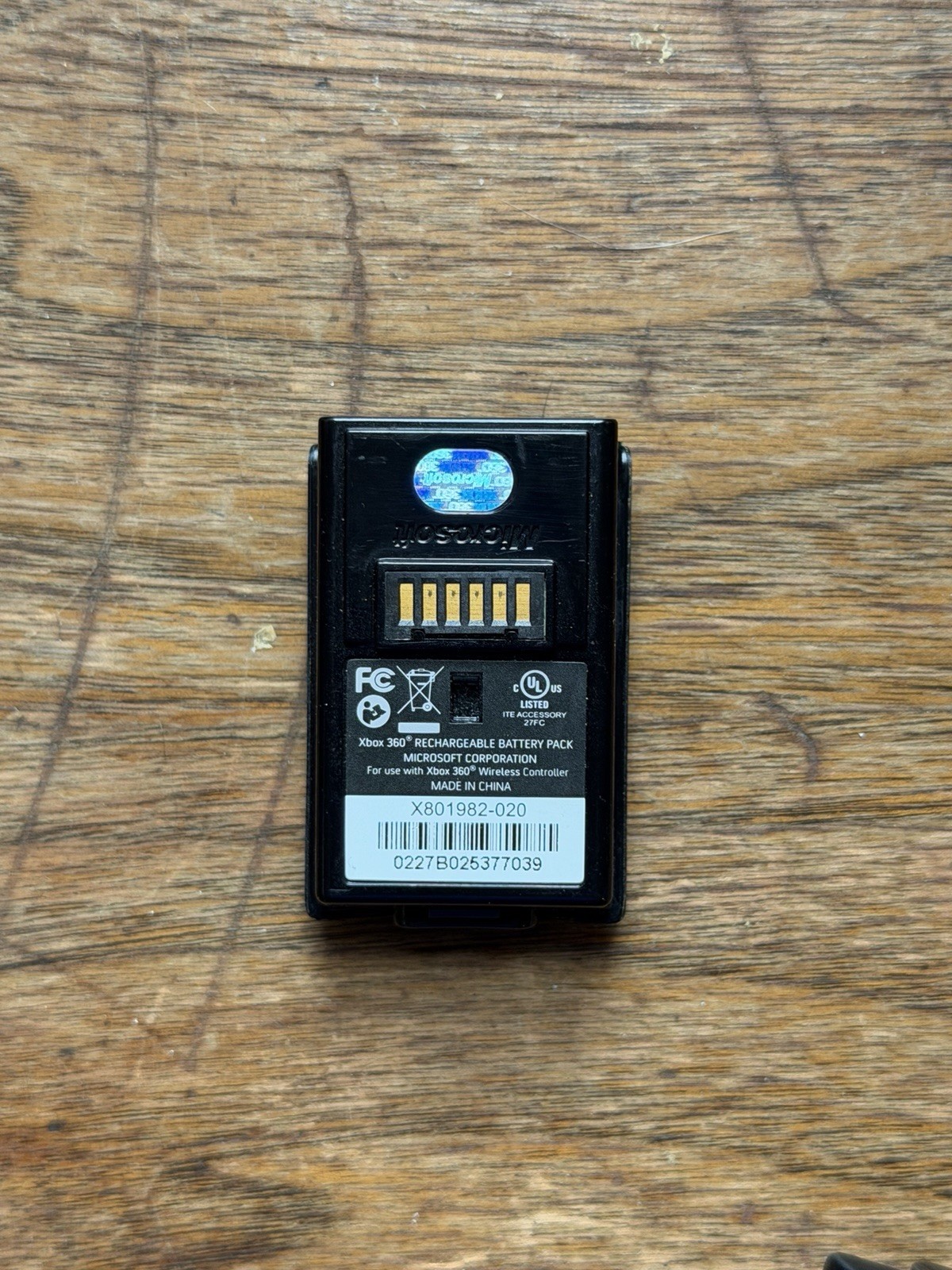OEM Microsoft Xbox 360 Black Wireless Controller Rechargeable Battery Pack