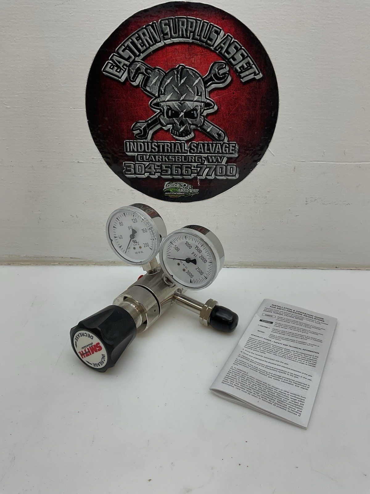 Smith Two Stage Brass / Chrome High Purity Regulator 622-0010 NIB