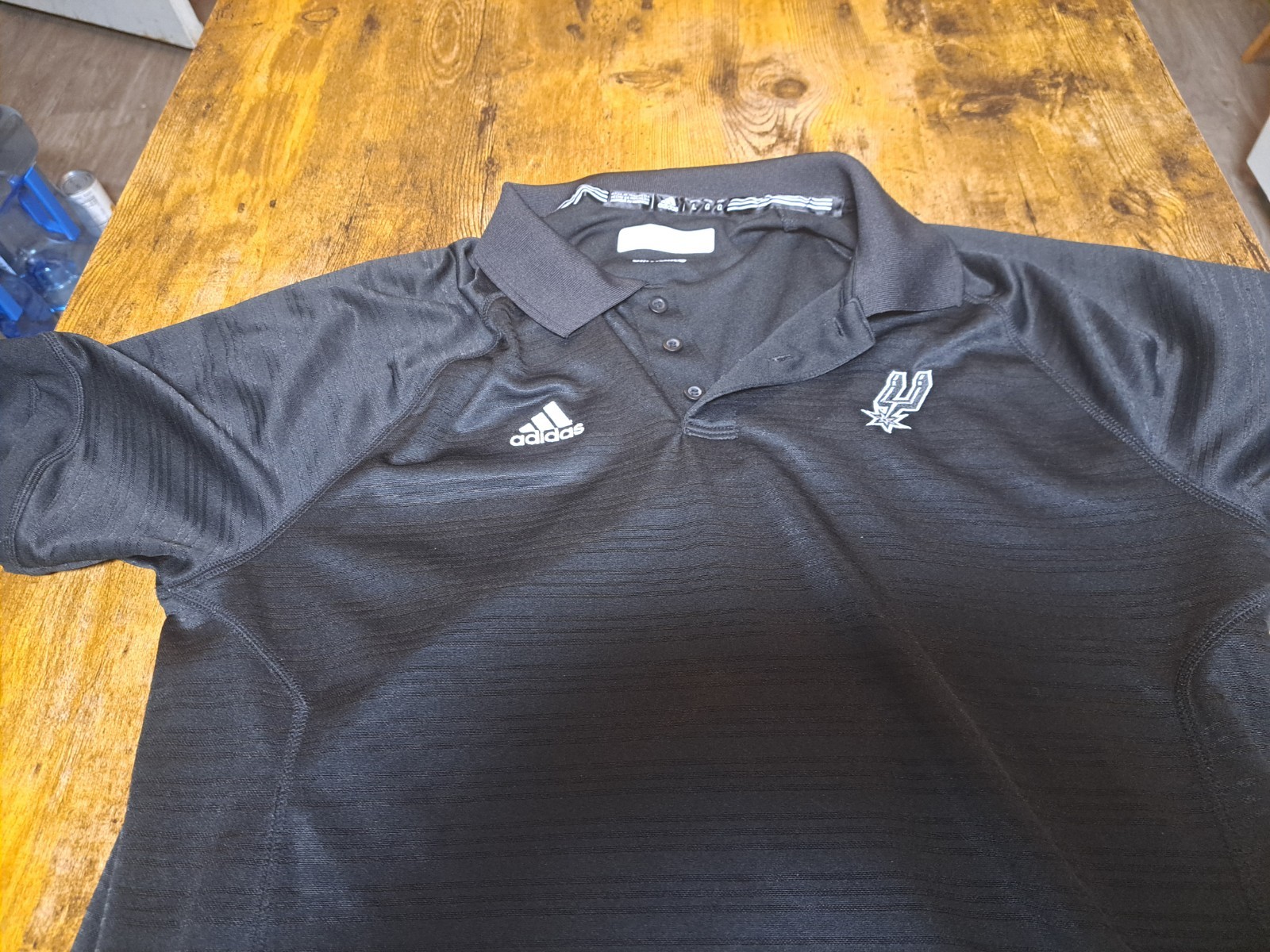 Houston Rockets Polo Shirt  Adidas Golf Climalite Stretch NBA Basketball SZ Lg