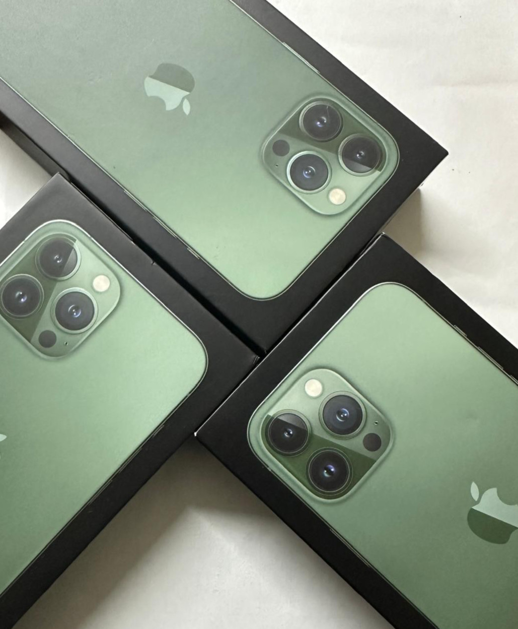 OEM Apple iPhone 13 Pro Max  Alpine Green Empty Box –Lot of 5  No Phone Included