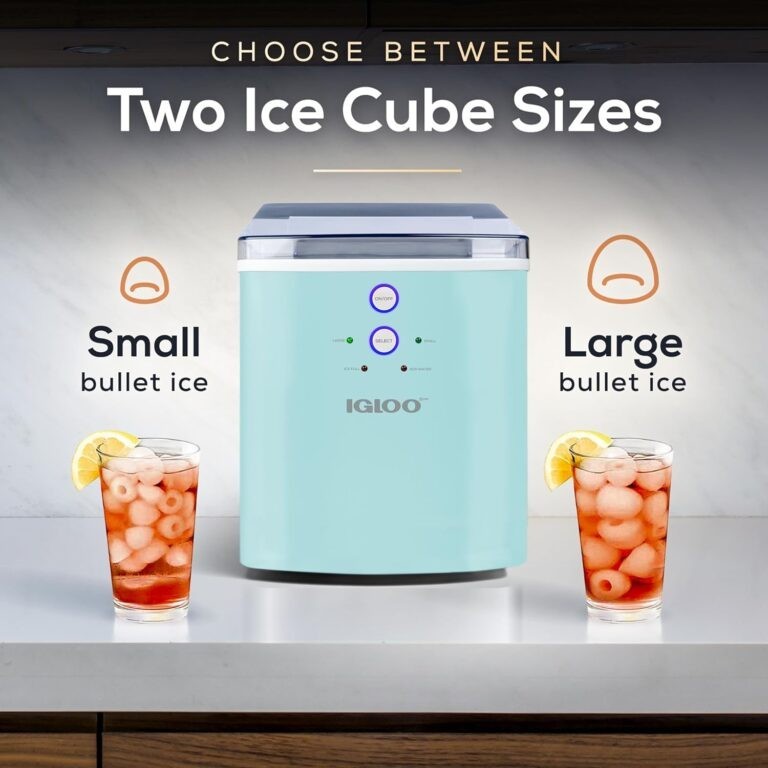 Igloo 33 Lb Automatic Portable Countertop Ice Maker Machine, Aqua