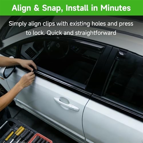 Outside Window Weatherstrip Moulding Trim Seal Belt Replacement for 2006-2008