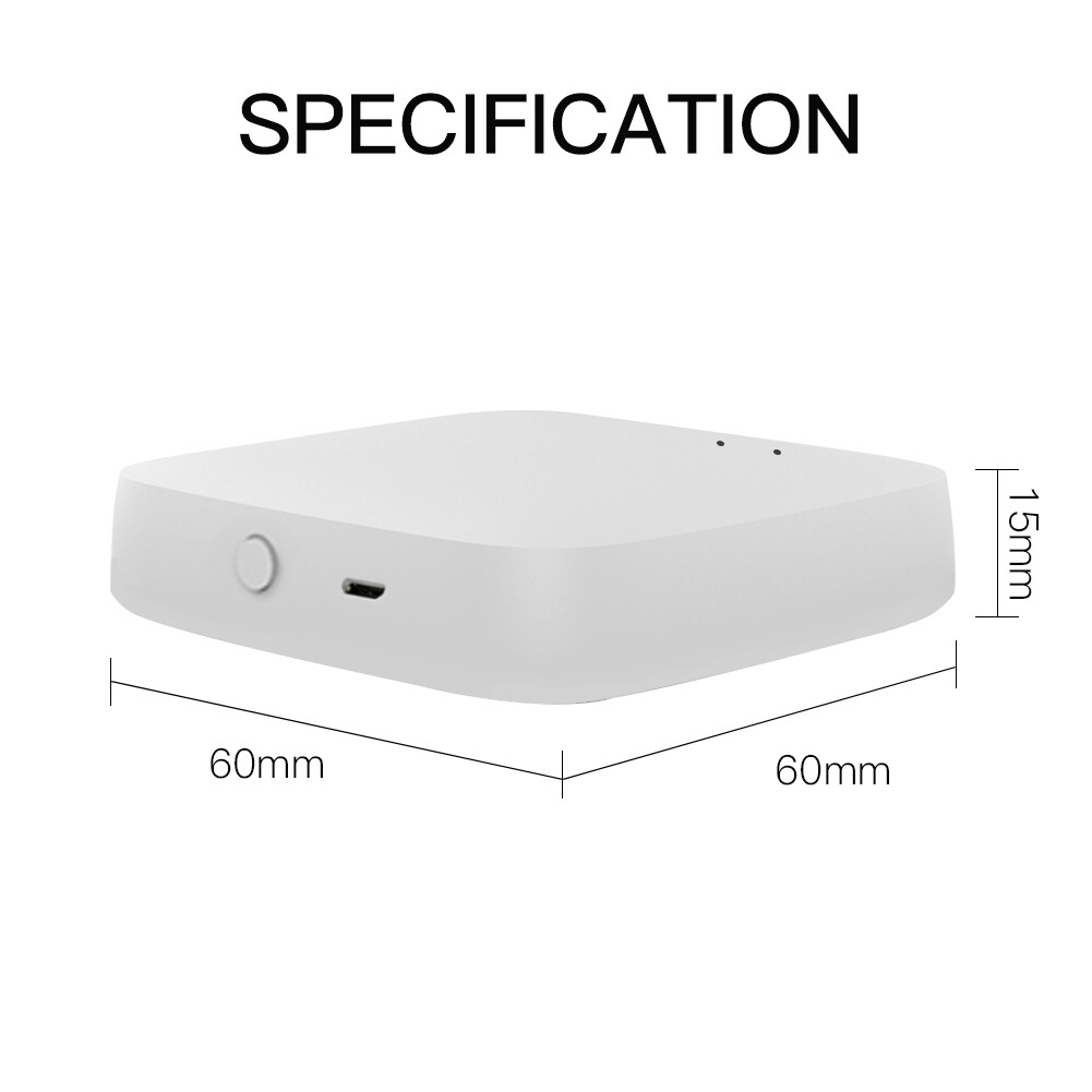 MOES Tuya Zigbee Smart Home Bridge Wireless Hub Gateway Alexa Google APP Control