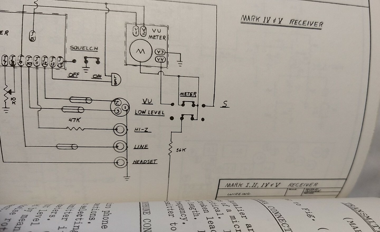 SWINTEK MARK 4-50 WIRELESS MIKE TRANSMITTER & RECEIVER SERVICE MANUAL SCHEMATICS
