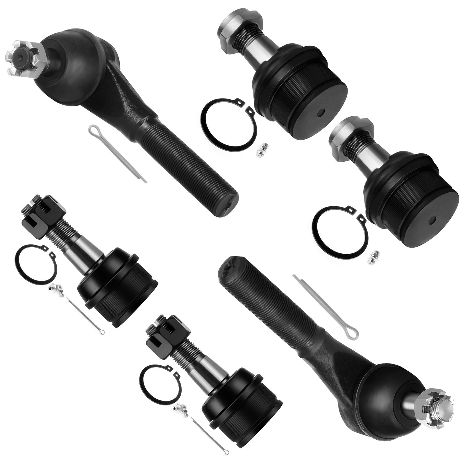 6pcs Front Suspension Kit Ball Joints Tie Rod Ends 1980-1996 F-150 4WD Bronco