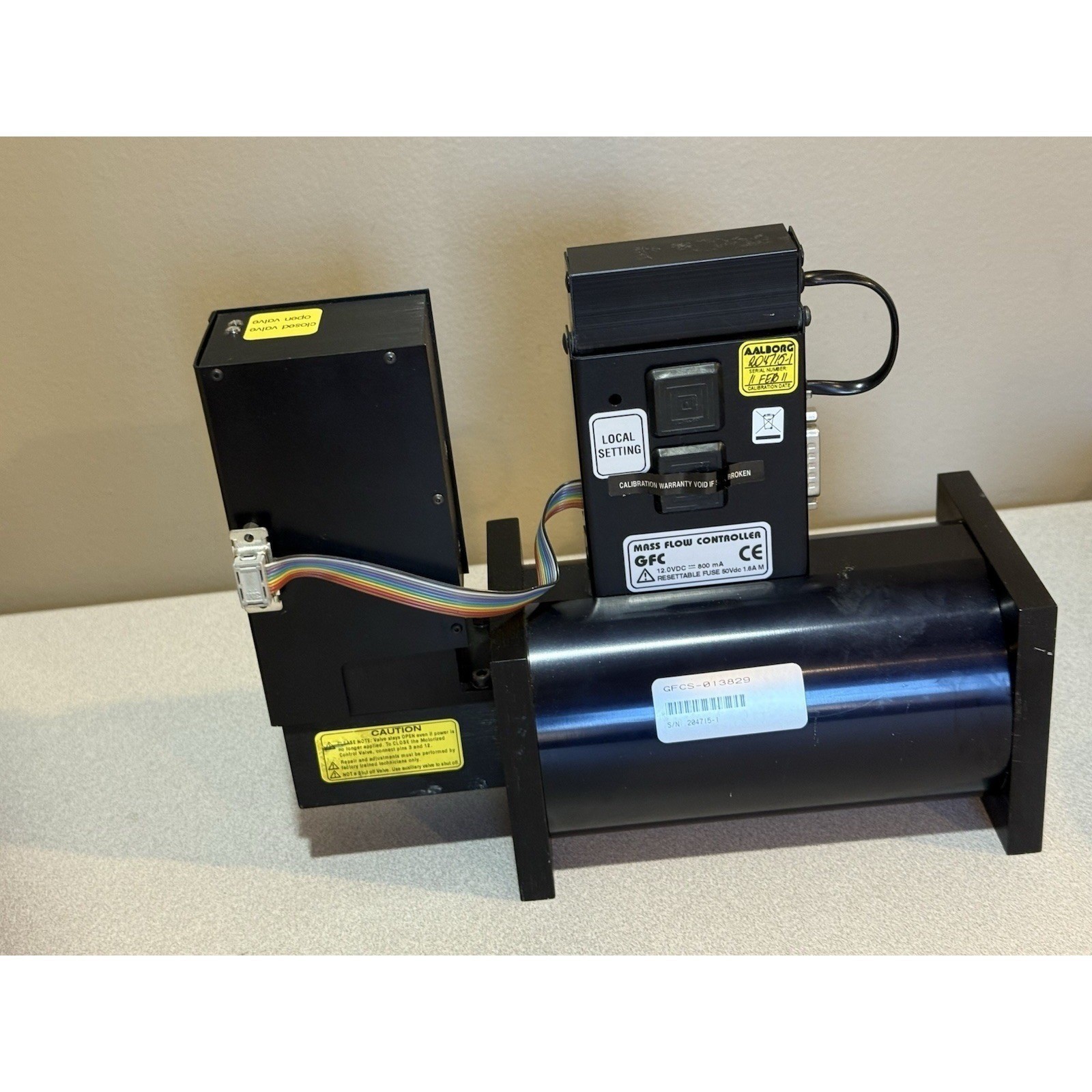 AALBORG Air Mass Flow Controller Meter Flow Range 0-35.3 Model GFCS-013829