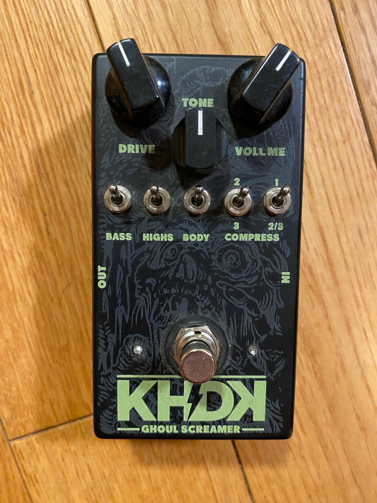 KHDK Kirk Hammett Signature Ghoul Screamer Overdrive Effects Guitar Pedal