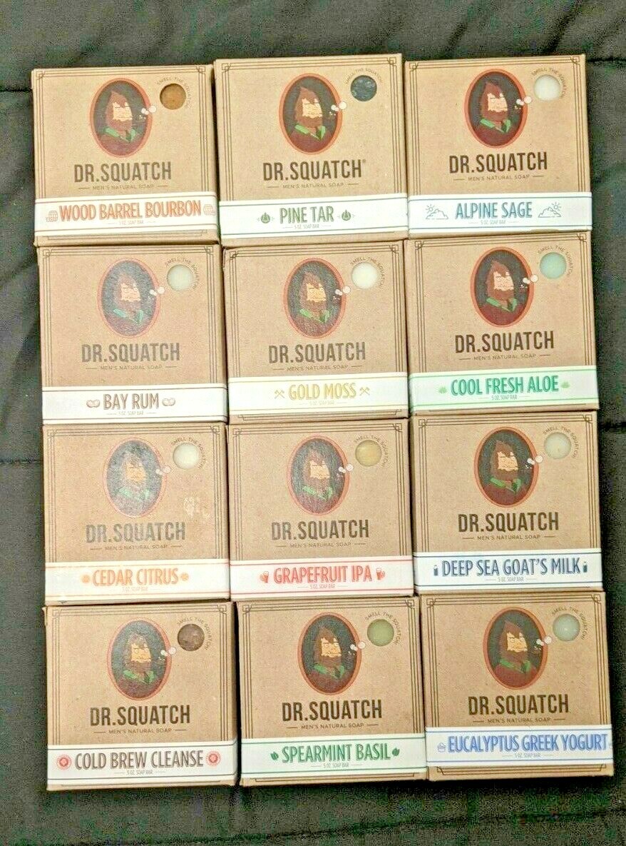 Dr Squatch Fresh Pine Tar, Bay Rum, Gold Moss, Aloe | YOU PICK SCENT | 1 Bar