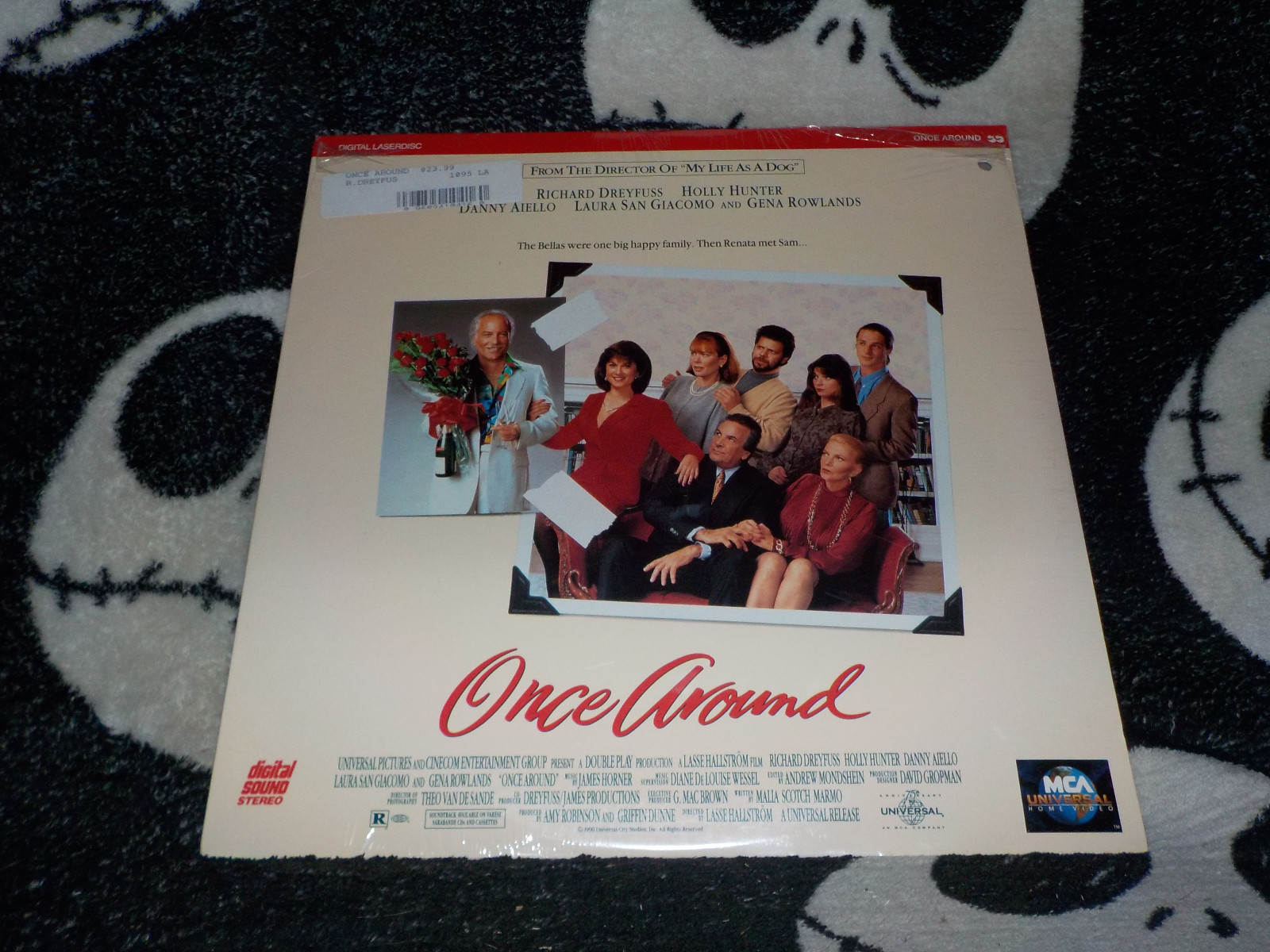 Once Around NEW SEALED Laserdisc LD Richard Dreyfuss Holly Hunter Free Ship $50