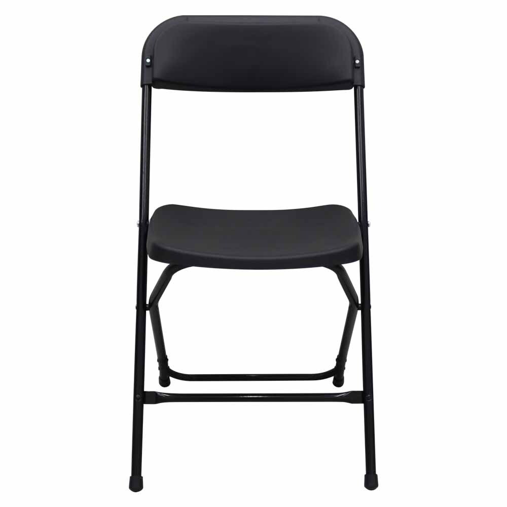 Folding Chairs (10 Pack) 264Lbs Loading Durable Black Chairs for Indoor&Outdoor