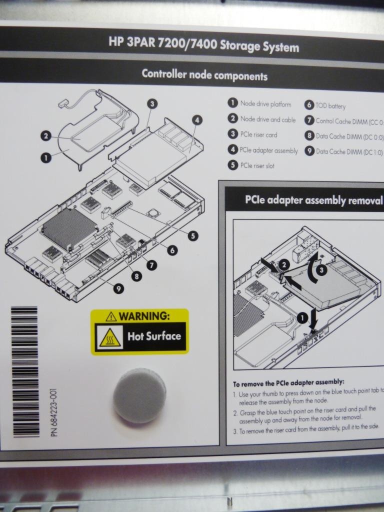 HP 3Par StoreServ 7200 Controller RAID Module QR482-63001 | 683245-001