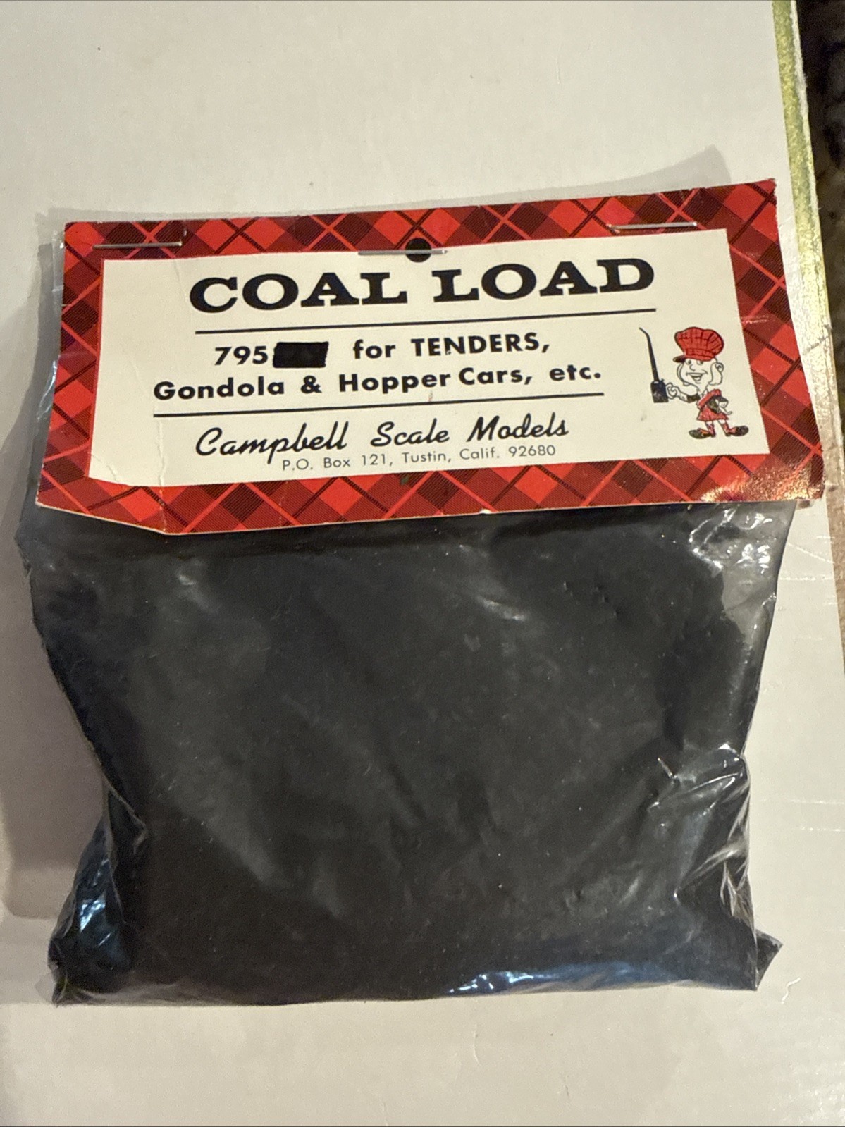 Campbell Scale Models 795-79 Coal Load for Hoppers, Tenders, Gondolas.