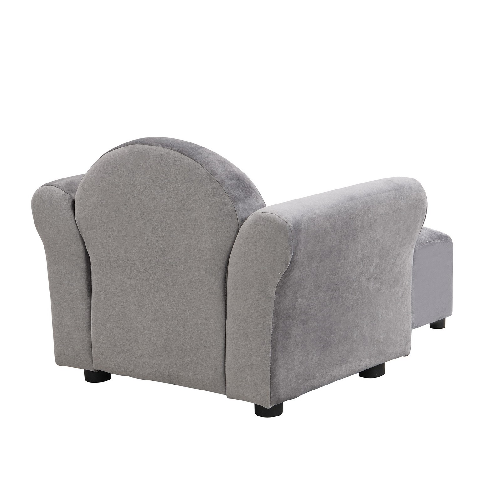 Boy Girl Toddler Kids Sofa with Ottoman Velvet Upholstered Lounge Sofa Armchair