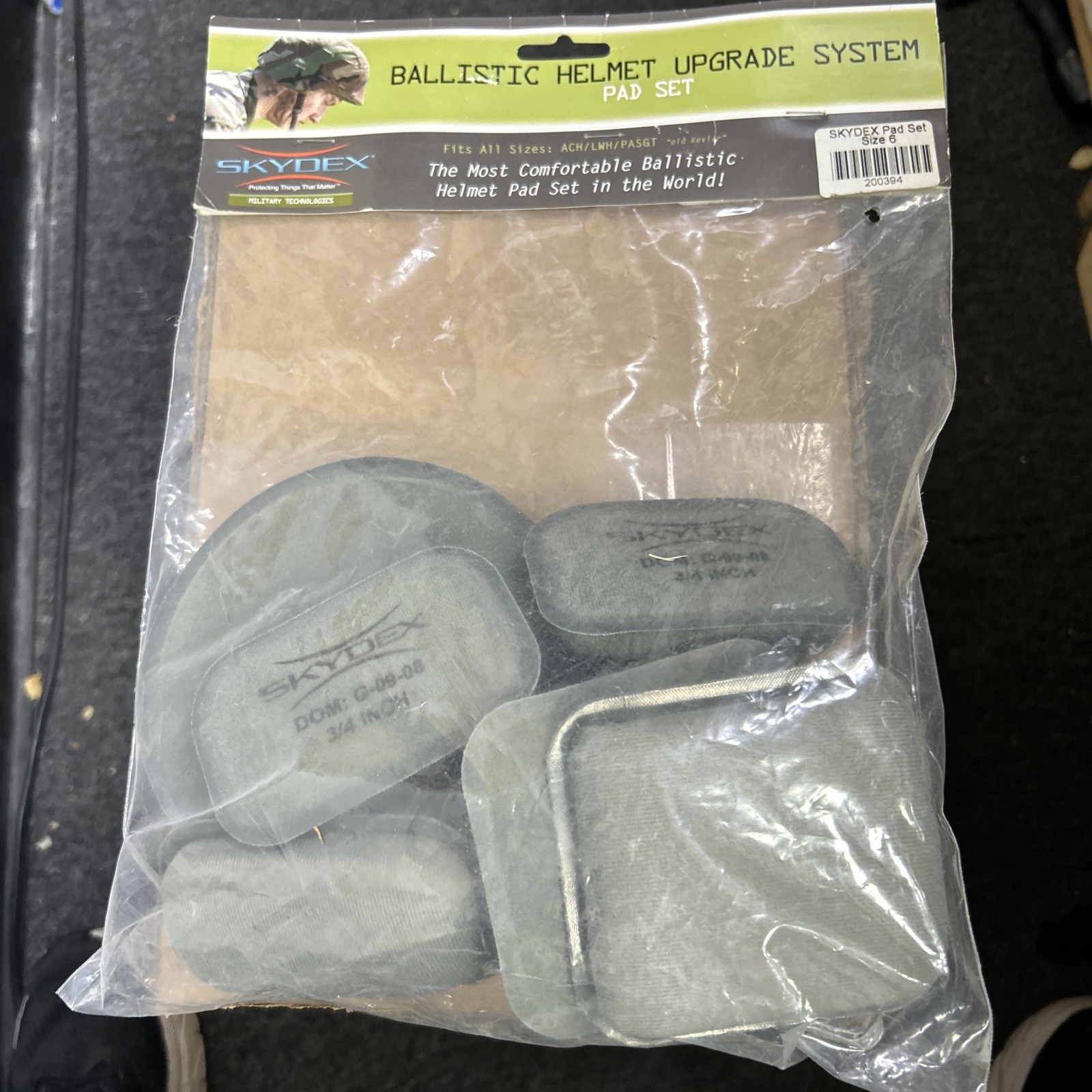 Skydex Military Tactical Ballistic Helmet Pad Set For MICH ACH ECH FAST Size 6