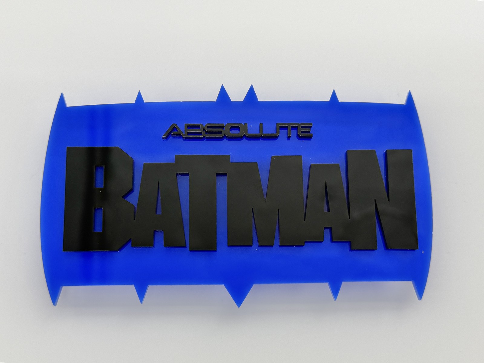 Custom Comic Book Stand - Absolute BatMan (Blue/Diecut) Laser Cut/Not 3D Prnt