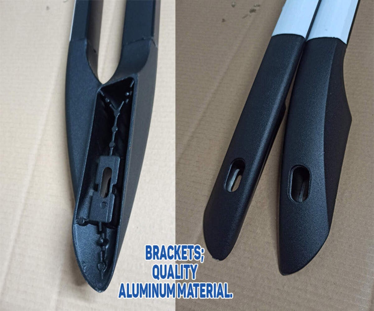 For Peugeot Expert Mk3 SWB L1 2016-2025 Aluminium Roof Rails Black